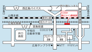K-DASH　(株)ピットイン鯉城商事　地図