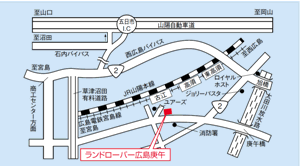 ランドローバー広島庚午　地図